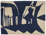 Ombres tapestry by Pablo Picasso, c. 1967, wool, sold Mar 2006