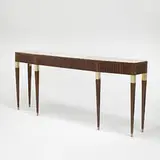 Paolo Buffa, Grand console, c. 1957, palisander, marble, brass