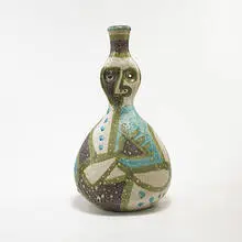 lamp base by Guido Gambone, c. 1960, glazed stoneware, sold Mar 2006