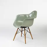 PAW armchair by Charles and Ray Eames, c. 1950, fiberglass, birch, enameled metal, sold Mar 2006