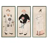 unknown Artist, Three paintings of Chinese Figures
