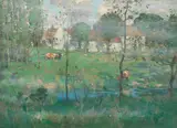 A Scottish Farm by James Whitelaw Hamilton Rsa Rsw, oil on canvas, sold Oct 2021