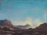 The Heart of Skye by Sir David Young Cameron Ra Rsa Rws Rsw Re, oil on canvas, sold Oct 2021