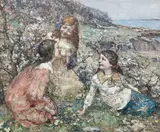 Edward Atkinson Hornel, Wearing Spring Garland