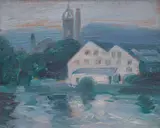 John Duncan Fergusson, The Mill at Tweed Bridge, Peebles