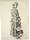 Franz Skarbina, Berlinerin mit Handtasche