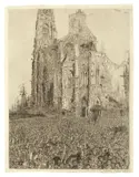 James Ensor, La Cathédrale, 1896, Radierung auf Japan, auf Papier aufgezogen