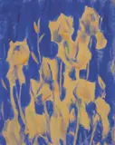 Schwertlilien by Christian Rohlfs, 1925, Wassertempera auf Papier, sold May 2008