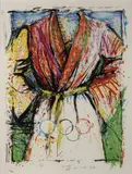 Multicolored Robe for the Seoul Olympics by Jim Dine, 1988, Lithograph, sold Dec 2008
