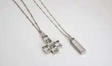 Wiwen Nilsson, Pair of necklaces, 1941-46, Sterling silver and crystal