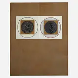 John C. Kacere, Roman Visitation 1, 1963, mixed media collage on canvas