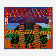 Steve McCallum, Brace for Impact, 1984, acrylic on canvas
