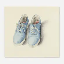 Dalia Ramanauskas, Sneakers, 1971, ink on paper