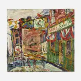 Philip Sherrod, Erin's Rose Bar Texaco, 1967, oil on canvas
