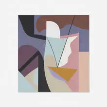Sidney Gordin, Untitled, 1974, paper collage on board