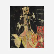 Keith Martin, Singing Woman, 1955, oil on canvas