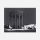 George Tice, Petit's Mobil Station, Cherry Hill, New Jersey