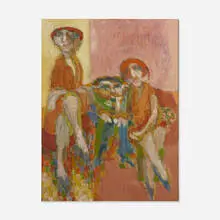Harry Sefarbi, Untitled, 1968, oil on Masonite