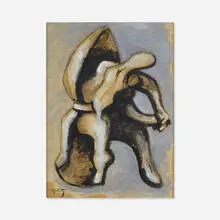 Jacques Lipchitz, Dancer with Hood, ink and gouache on paper