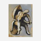 Jacques Lipchitz, Dancer with Hood, ink and gouache on paper