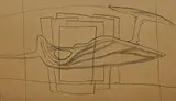 William Baziotes, drawings, pair, pencil on paper
