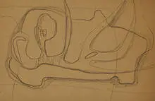 William Baziotes, drawings, pair, pencil on paper
