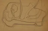 William Baziotes, drawings, pair, pencil on paper