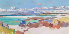John Cunningham Rgi DLitt, Sanna Bay, Ardnamurchan, oil on canvas