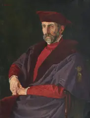 William Brown Menelaws, Portrait of David Foggie, in his RSA robes, oil on canvas