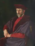 William Brown Menelaws, Portrait of David Foggie, in his RSA robes, oil on canvas