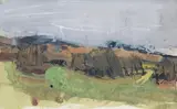 Joan Eardley Rsa, Cornfield, Catterline, c.1960-62, watercolour, gouache and ink