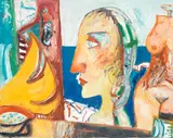 Enigma by John Bellany C.B.E., R.A., H.R.S.A., L.L.D., oil on canvas, sold Oct 2021