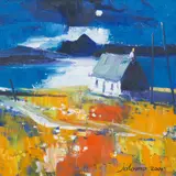 John Lowrie Morrison, Moon over Ben Talla, Isle of Mull, oil on canvas