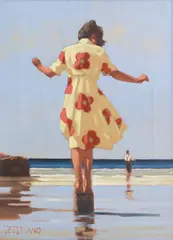 Jack Vettriano Obe Hon Lld, The Poppy Dress, oil on canvas