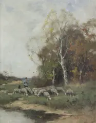 Johan Scherrewitz, A shepherd and his flock