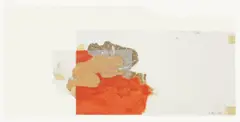 Ohne Titel by Francis Alÿs, 2001, Öl, Goldfarbe, Bleistift und Klebeband, collagiert auf vier Lagen Transparentpapier, sold Nov 2008
