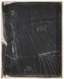 Gerhard Hoehme, Raumformel 3227 / Formel 3LLT, 1965, Objektkasten: Acryl, Nylonschnüre und Folie auf Tischlerplatte