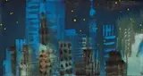 N.Y. Starnight by Rainer Fetting, 1993, Öl auf Rupfen, sold Jun 2010