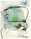 Ohne Titel by Emil Schumacher, 1985, Öl und Kohle auf Velin (Wasserzeichen: Johannot), sold Jun 2009