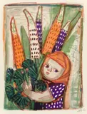 Otto Dix, Kind mit Lupinen