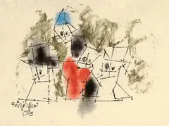 Ghosties by Lyonel Feininger, 1953, Aquarell auf dünnem Papier, sold Nov 2011