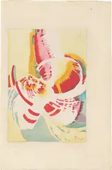 František Kupka, Ohne Titel (Studie für ein Pochoir), Um 1921, Aquarell über Bleistift auf Arches-Velin