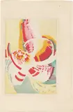 František Kupka, Ohne Titel (Studie für ein Pochoir), Um 1921, Aquarell über Bleistift auf Arches-Velin