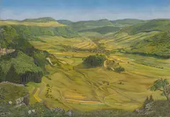 Rudolf Schlichter, Killertal bei Jungingen, 1934, Öl auf Leinwand