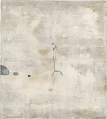 Norbert Schwontkowski, Nachdenklicher Spaziergänger, 1994, Öl auf Leinwand