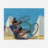 Raymond Daussy, Tour de France, 1945, oil on canvas