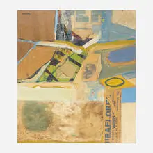 David Pease, Magic Box, 1963, oil and collage on board