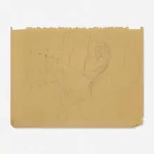 Untitled by Balthus, pencil on graph paper, sold Mar 2020