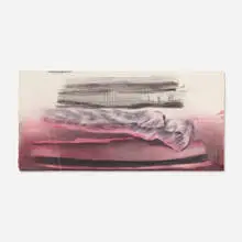 Deborah Remington, Novaya, 1963, watercolor, graphite and string on paper