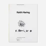Keith Haring, Drawing in exhibition catalog from CAPC Museum of Contemporary Art, Bordeaux, France, 1985, marker on first page